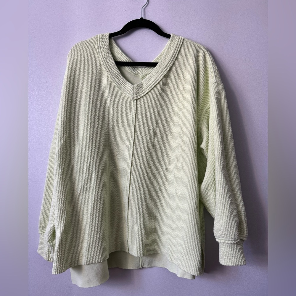 Aerie pale green v neck sweater